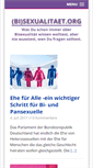 Mobile Screenshot of bisexualitaet.org