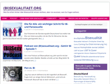 Tablet Screenshot of bisexualitaet.org